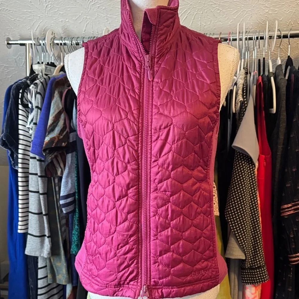 L.L. Bean Quilted Pink Vest